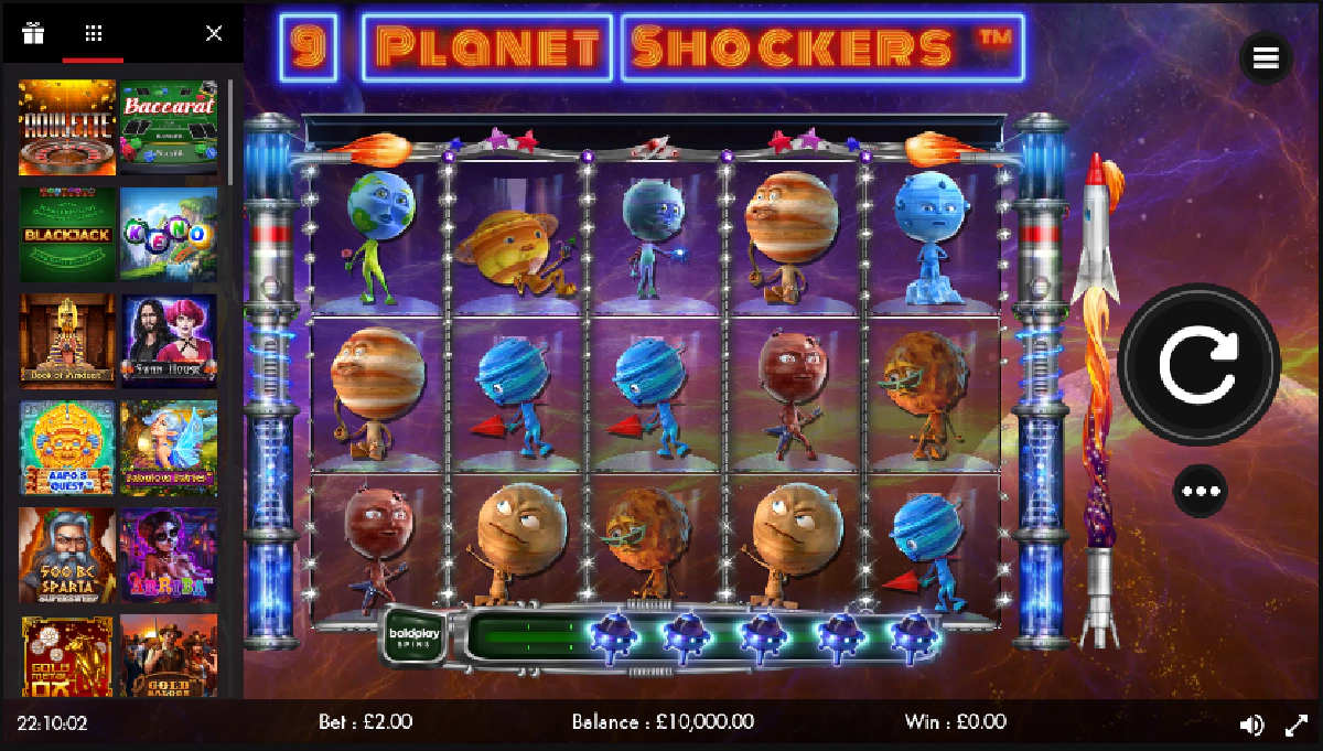 9 planet shockers получить бонусы