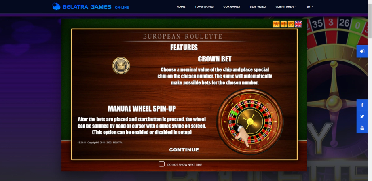 Играть в Lucky Roulette на деньги